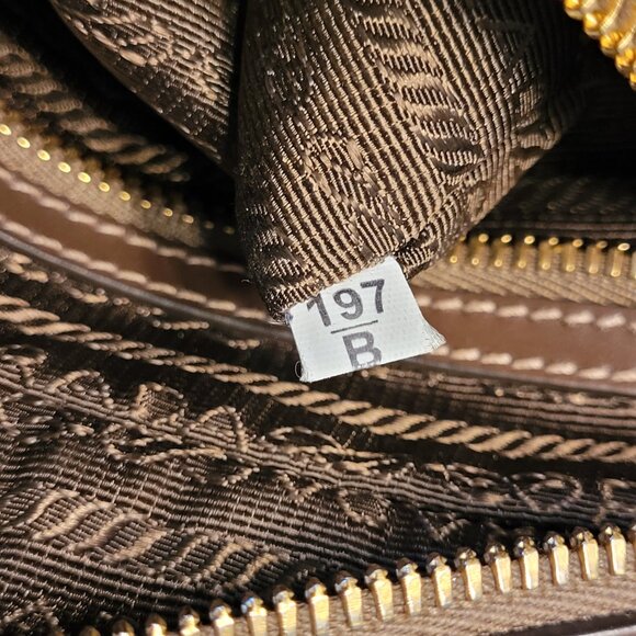 PRADA Logo Jacquard Canvas Crossbody Camera Bag - Picture 14 of 16